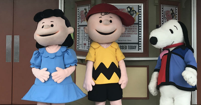 Charlie Brown and Snoopy Characters at Cedar Point