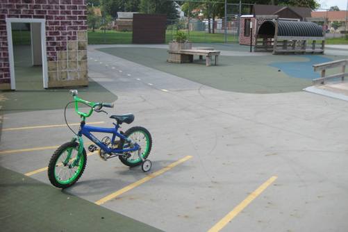 Kiddie City Parking Spaces for Bikes