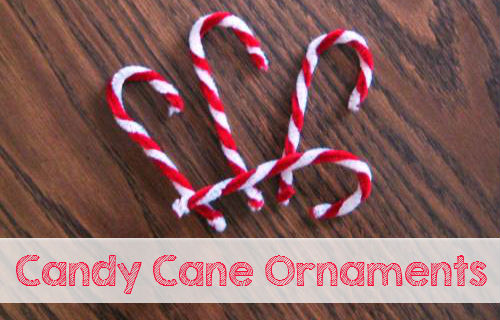 candy cane pipe cleaner ornament