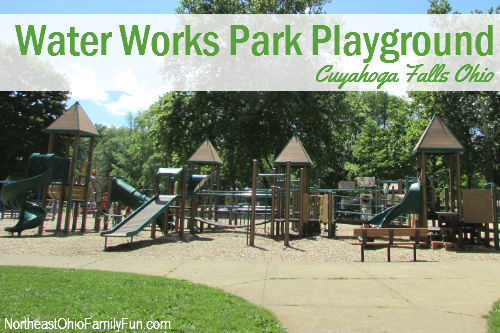 Large Playground at Water Works Park in Cuyahoga Falls