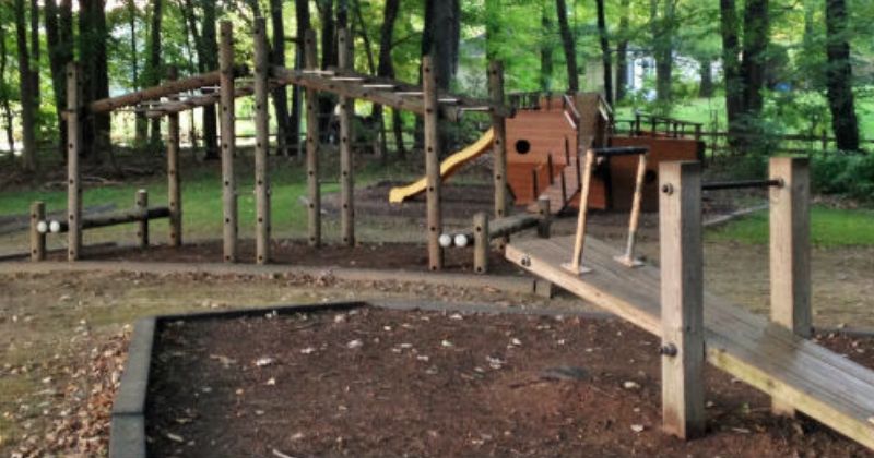 Wooden Playground at Uniontown Community Park