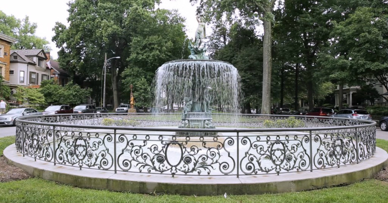 Old Louisville Fountain in Central Park
