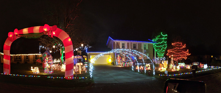 Musical Christmas Light Display Uniontown Ohio