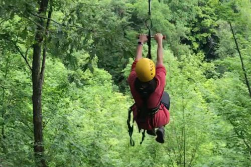 Ziplining at Ozone in Ohio