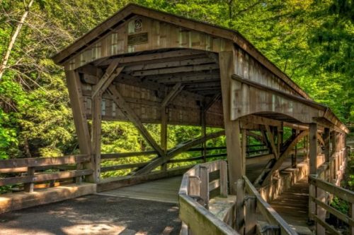 Lantermans Mill Covered Bridge in Ohio