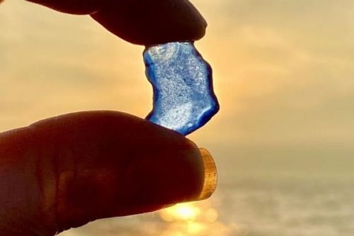 Blue Lake Erie Beach Glass