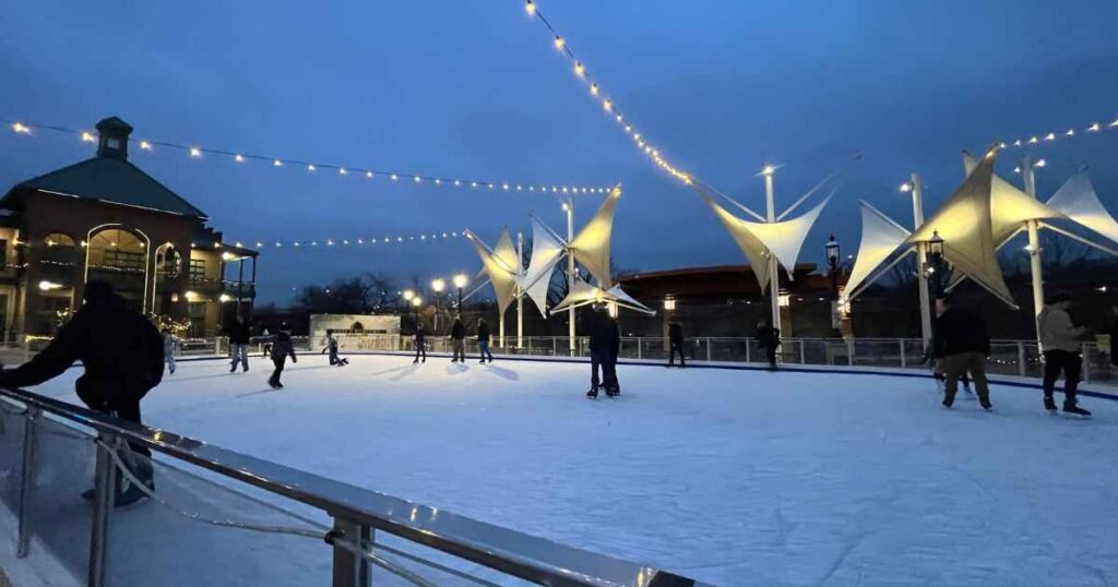 Seasonal Ice Skating Rink in downtown Cuyahoga Falls