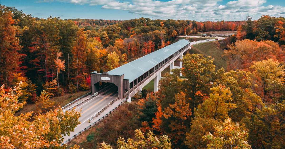 Smolen Gulf Covered Bridge in Ohio