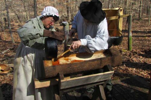Historical Maple Syrup Demonstration at Malabar Farms, Mansfield Ohio