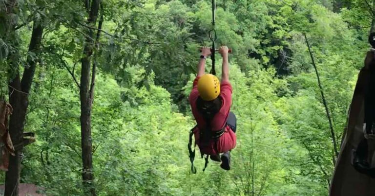 Ziplining at Ozone Adventures, Ohio